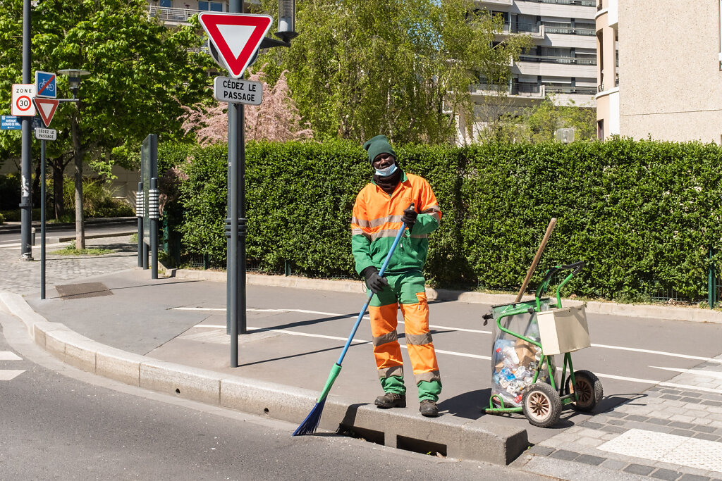 FRANCE - LOCKDOWN IN COURBEVOIE 